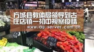 方城县教体局领导到古庄店镇一初中视察疫情防控工作【AG真人入口】(图4) AG真人下载